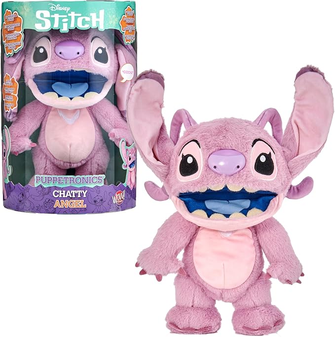 Disney Chatty Stitch/Angel - Deluxe Puppetronic