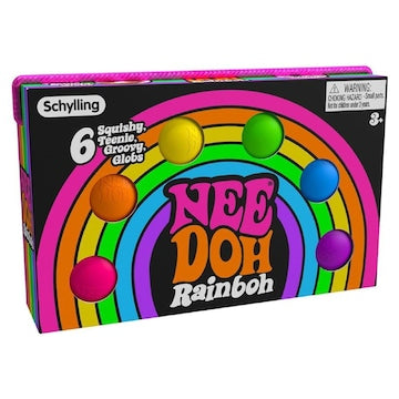 Schylling Teenie Nee Doh Rainbow Squishy Toy 18cm by Schylling