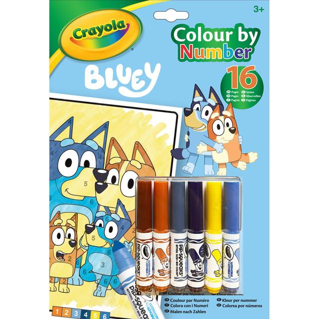 Crayola Colour by Numbers Bluey by Crayola