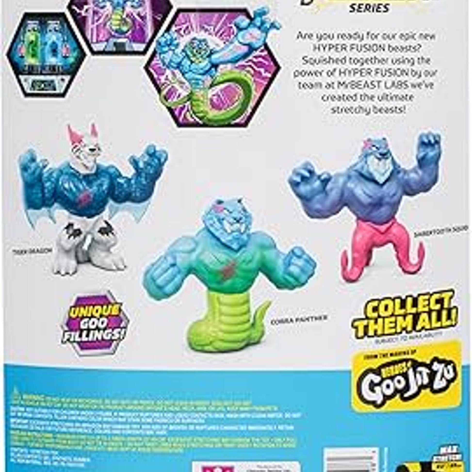 Mr Beast Lab Hyper Fusion Sabertooth Squid by Moose Toys