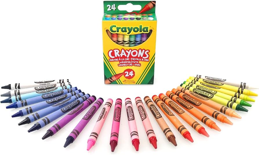 Crayola Standard Crayons, Box of 24 Assorted Colors by Crayola