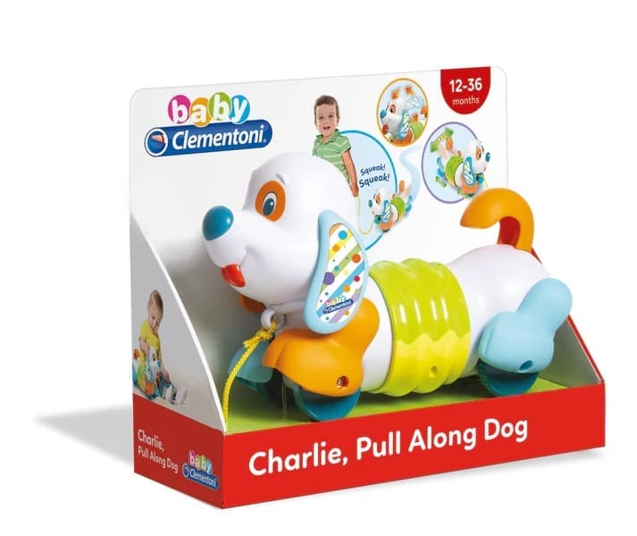 Clementoni Baby Charlie Pull Along Dog by Clementoni