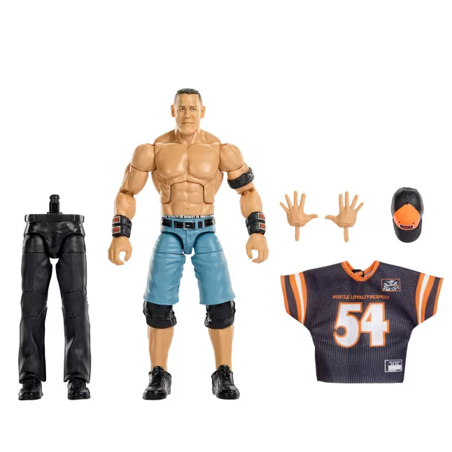 WWE Elite Collection Premium Live Event John Cena Action Figure Set, Wrestlemania Collectible by Mattel