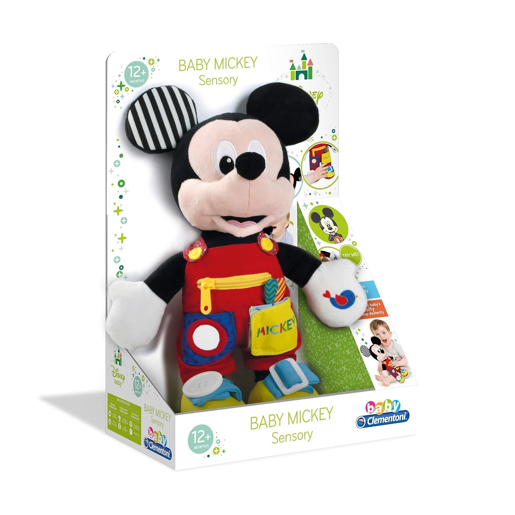 Clementoni Disney Baby Mickey Sensory Plush by Clementoni