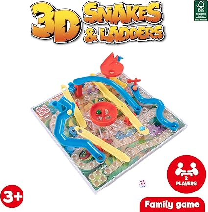 3D Dinosaur Edition Snakes & Ladders