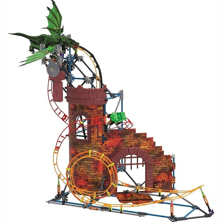 K'NEX Dragon's Revenge Roller Coaster Set, 578 Parts by Basic Fun