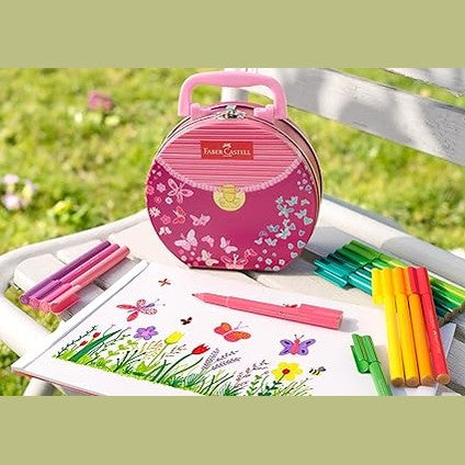 Faber-Castell Connector Pen Gift Set Tin of 33 Handbag by Faber Castell