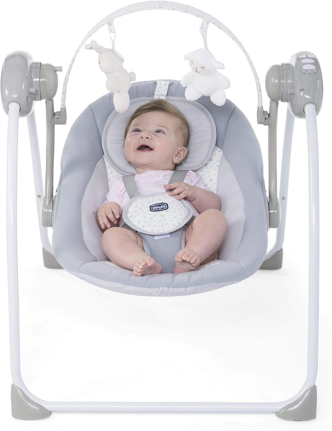Chicco Relax & Play Swing for Babies, Cool Grey
