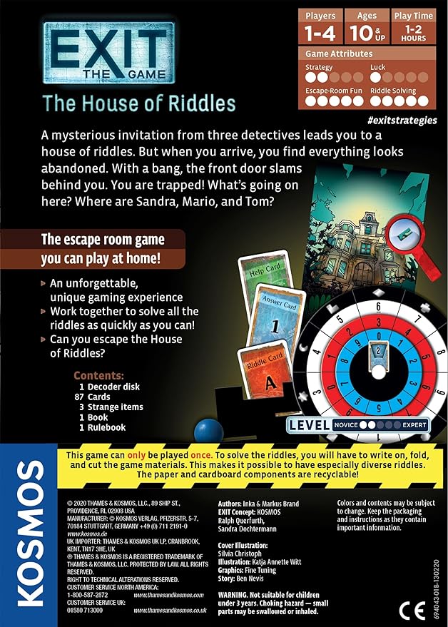 EXIT : THE HOUSE OF RIDDLES