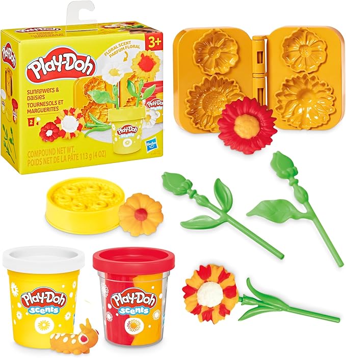 Play-Doh Sunflower and Daisy Flower