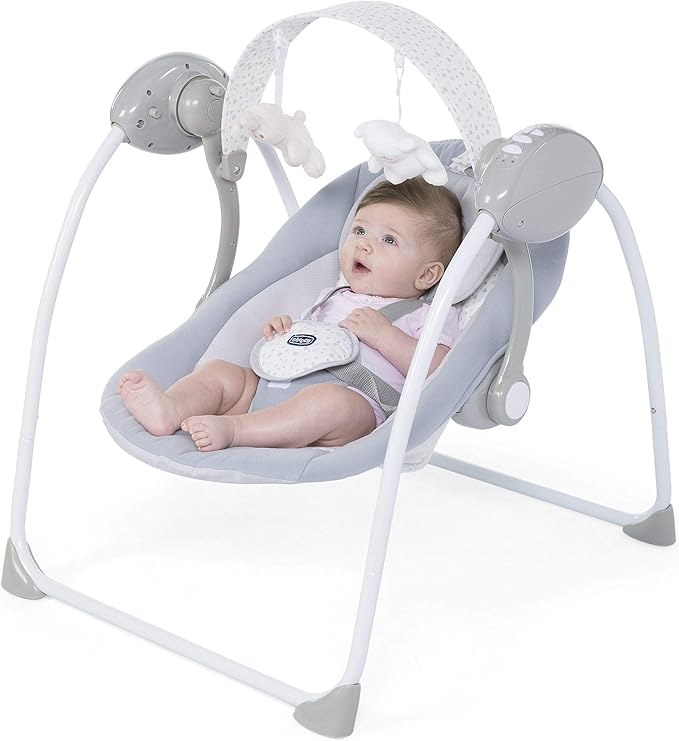 Chicco Relax & Play Swing for Babies, Cool Grey