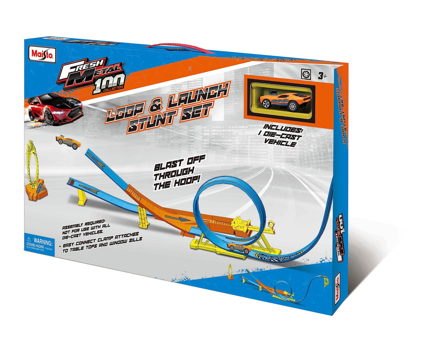 Maisto Fresh Metal100 Loop & Launch Stunt Set by Maisto