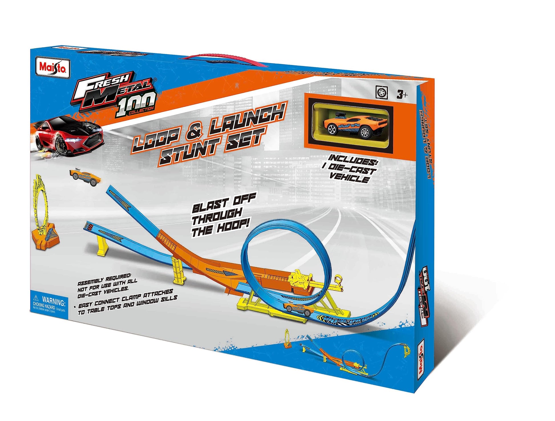Maisto Fresh Metal100 Loop & Launch Stunt Set by Maisto