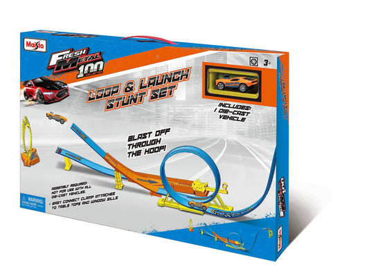 Maisto Fresh Metal100 Loop & Launch Stunt Set