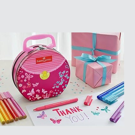 Faber-Castell Connector Pen Gift Set Tin of 33 Handbag by Faber Castell