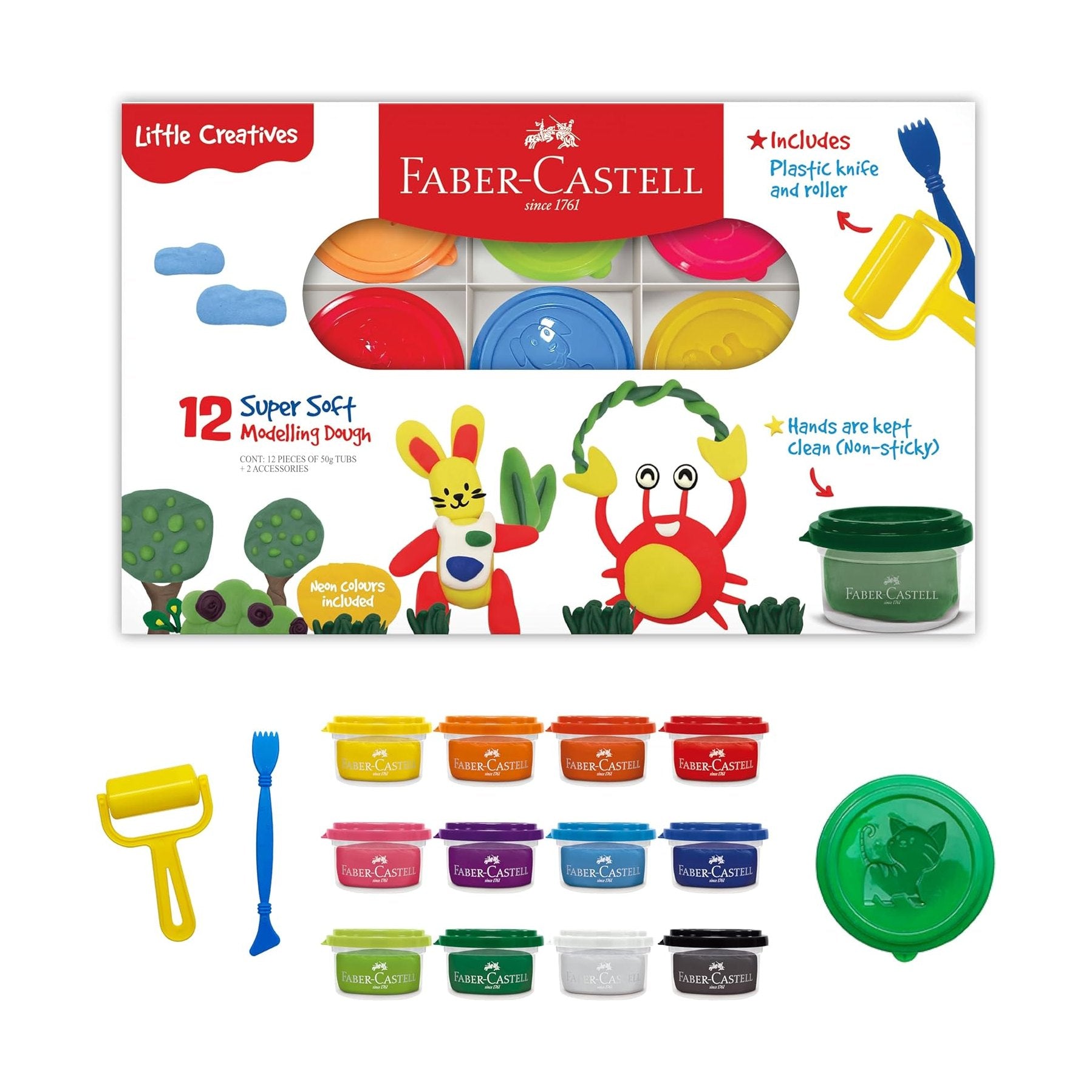 Faber-Castell Modelling Dough Pack of 12 by Faber-Castell