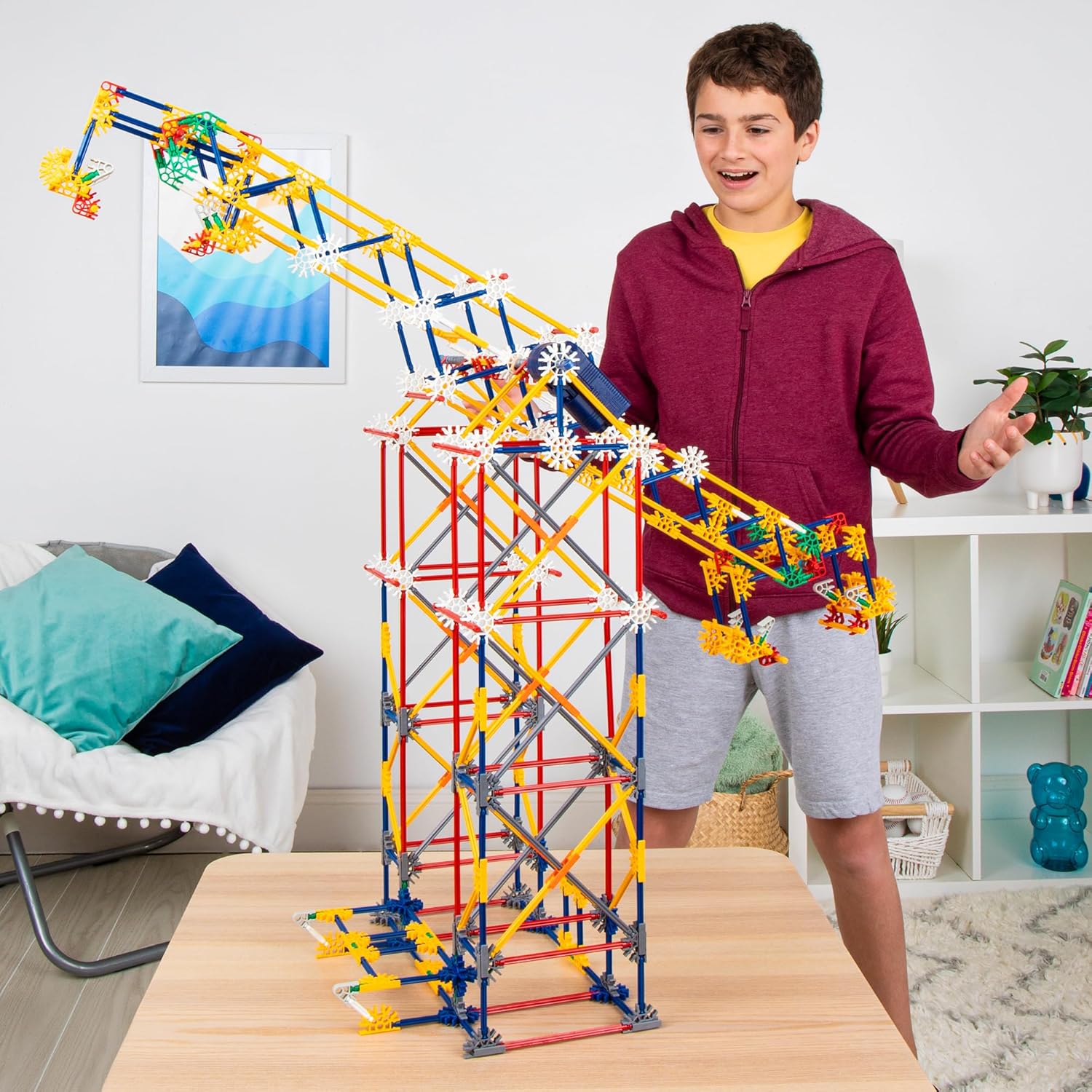 K'Nex Thrill Rides 3-in-1 Amusement Park Set by Basic Fun