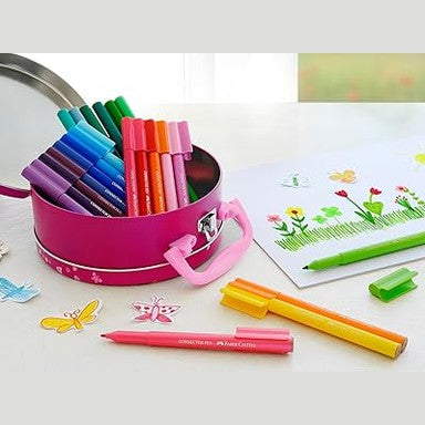 Faber-Castell Connector Pen Gift Set Tin of 33 Handbag by Faber Castell