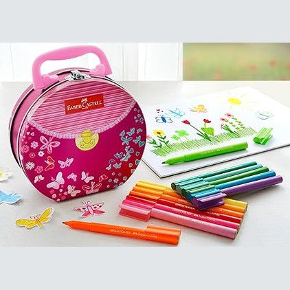 Faber-Castell Connector Pen Gift Set Tin of 33 Handbag by Faber Castell