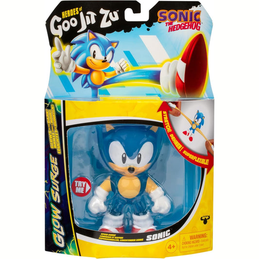 Heroes of Goo Jit Zu Sonic the Hedgehog Glow Surge - Speed Surge Sonic Action Figure by Moose