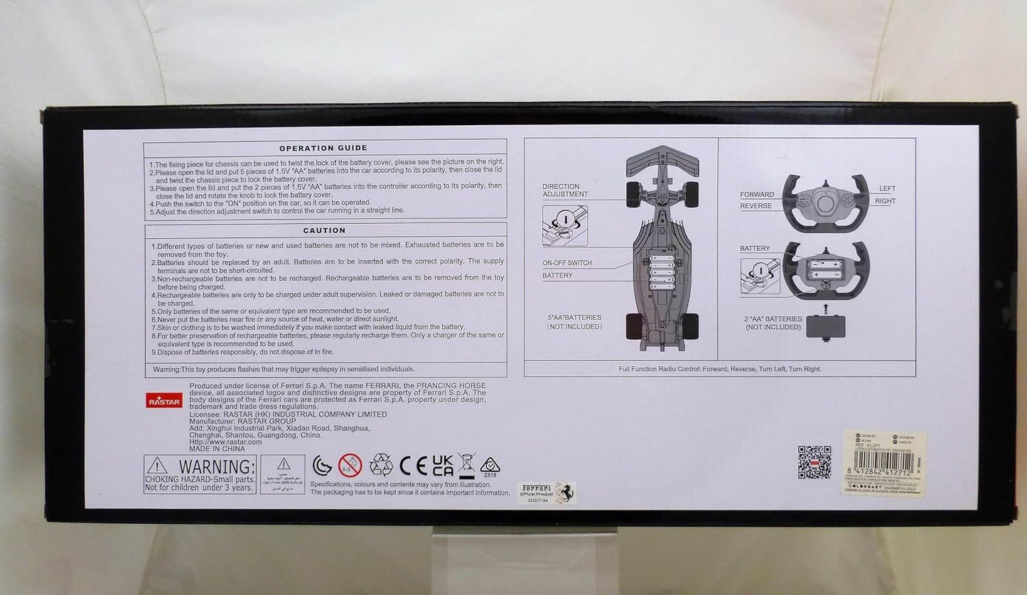 RASTAR 1:12 F1-75 FERRARI R/C