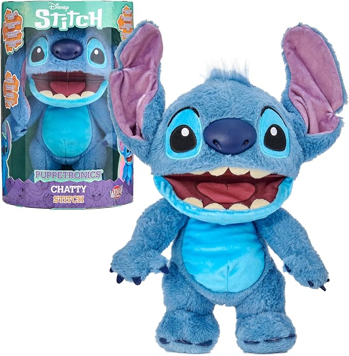 Disney Chatty Stitch/Angel - Deluxe Puppetronic