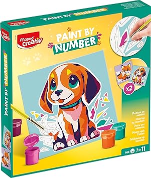 Paint by Numbers - Dog and Fox