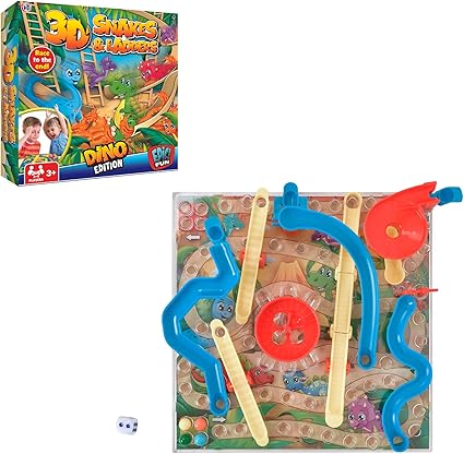 3D Dinosaur Edition Snakes & Ladders