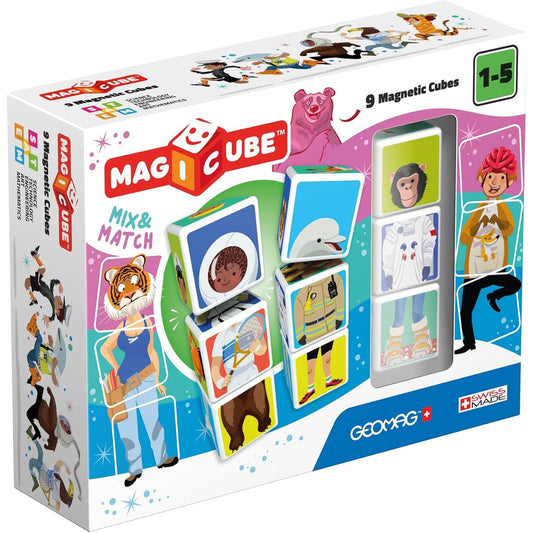 Geomagworld 9-Piece Magicube Mix & Match Building Set by Geomag