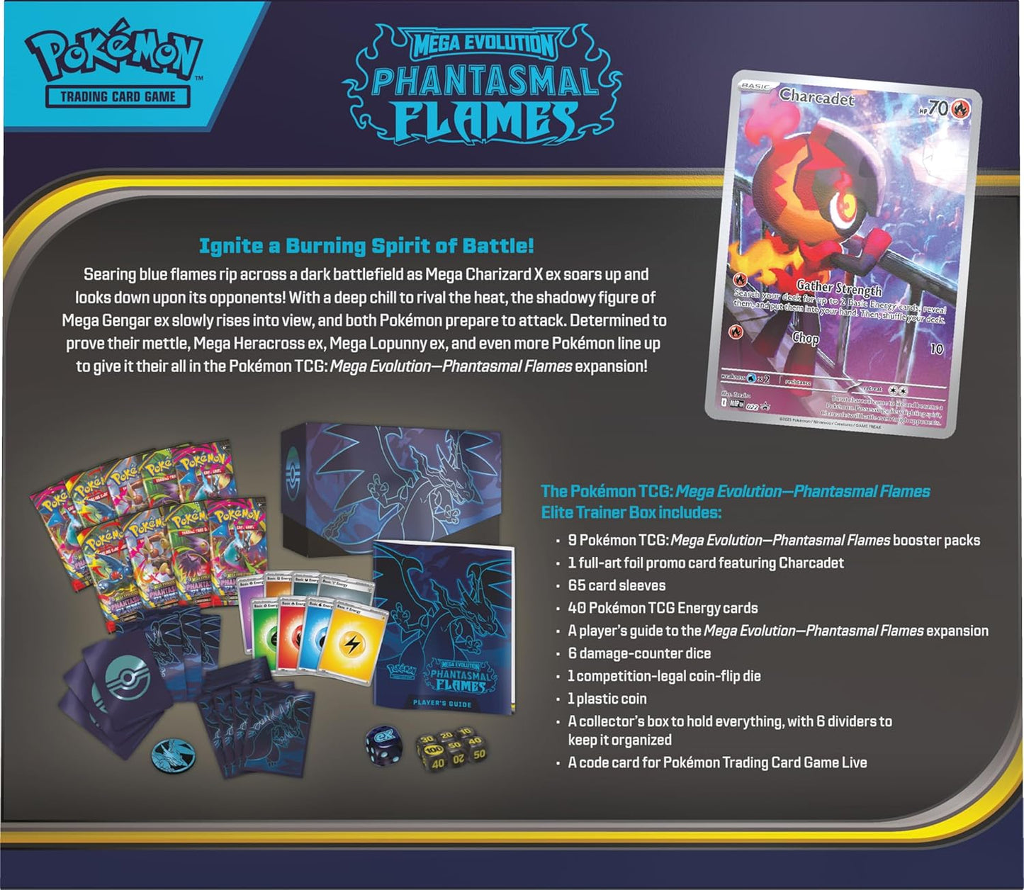 Pokémon TCG Mega Evolution Phantasmal Flames ETB by The Pokémon Company