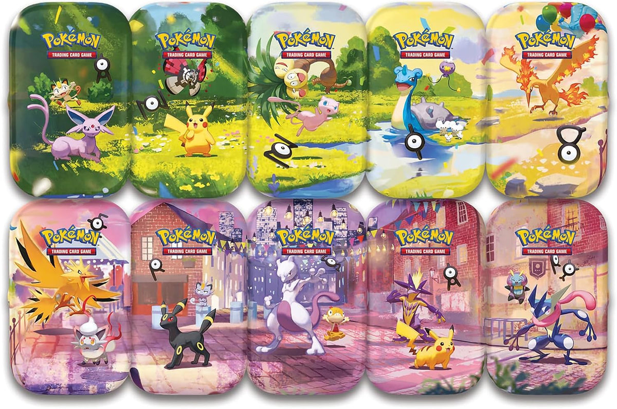 Pokémon TCG 30th Celebration Mini Tin Assorted Artwork by Fashion