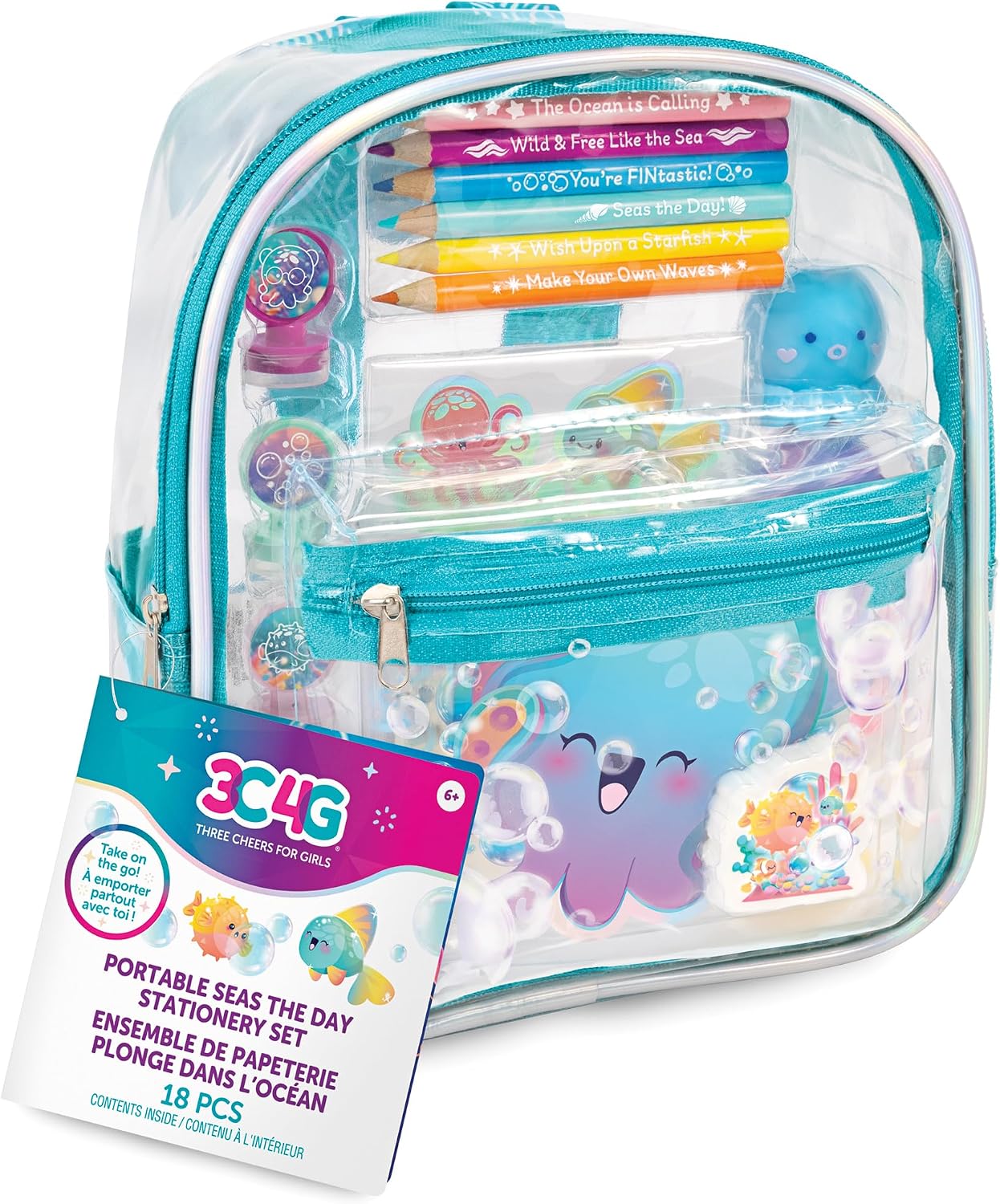 Make it Real Ocean Themed Mini Backpack Stationery Set by Make It Real !