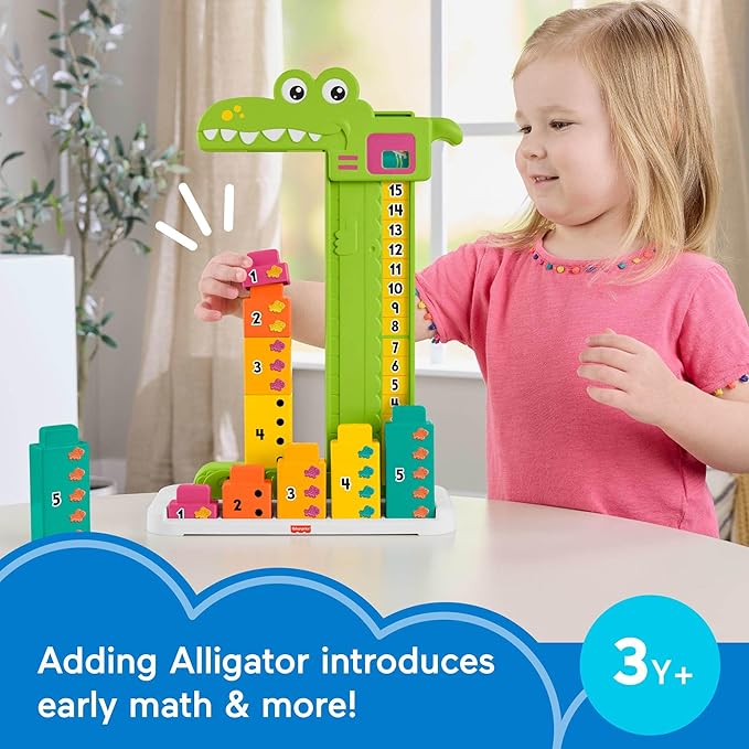 Fisher-Price Preschool Learning Toy Adding Alligator Counting Activity