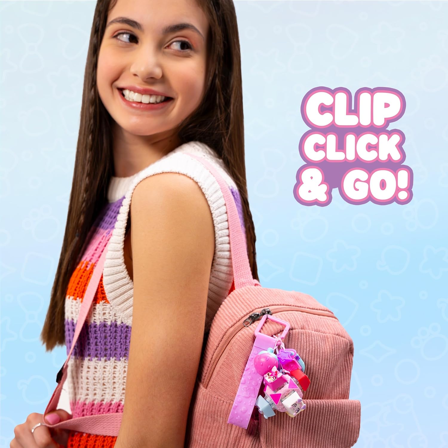 Clickeez Cube Deluxe Keyring Mystery Figure Pack by Goliath