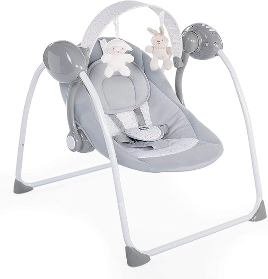 Chicco Relax & Play Swing for Babies, Cool Grey