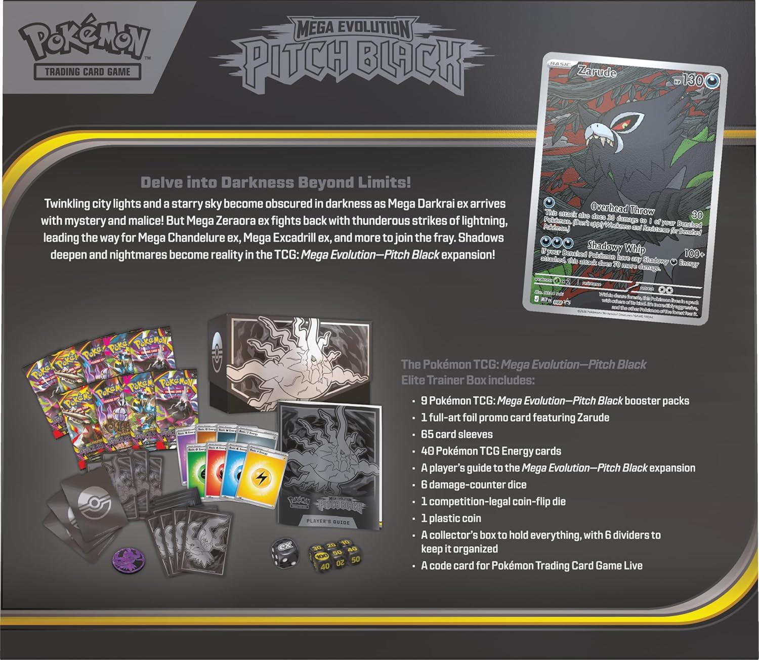 Pokémon TCG Mega Evolution Pitch Black ETB by The Pokémon Company