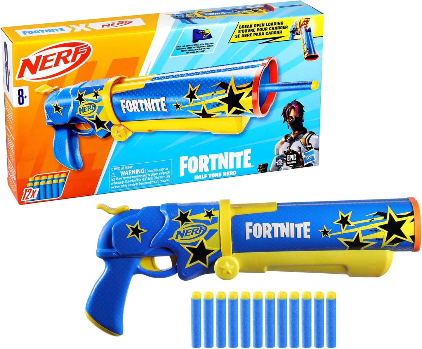 Nerf Fortnite Half Tone Hero Blaster