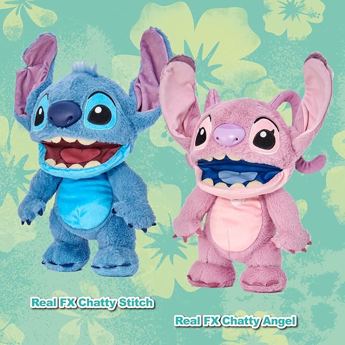 Disney Chatty Stitch/Angel - Deluxe Puppetronic