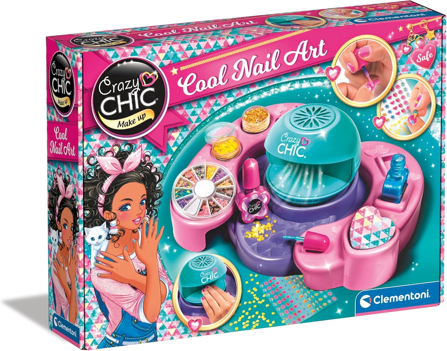 Clementoni Crazy Chic Cool Nail Art Set by Clementoni