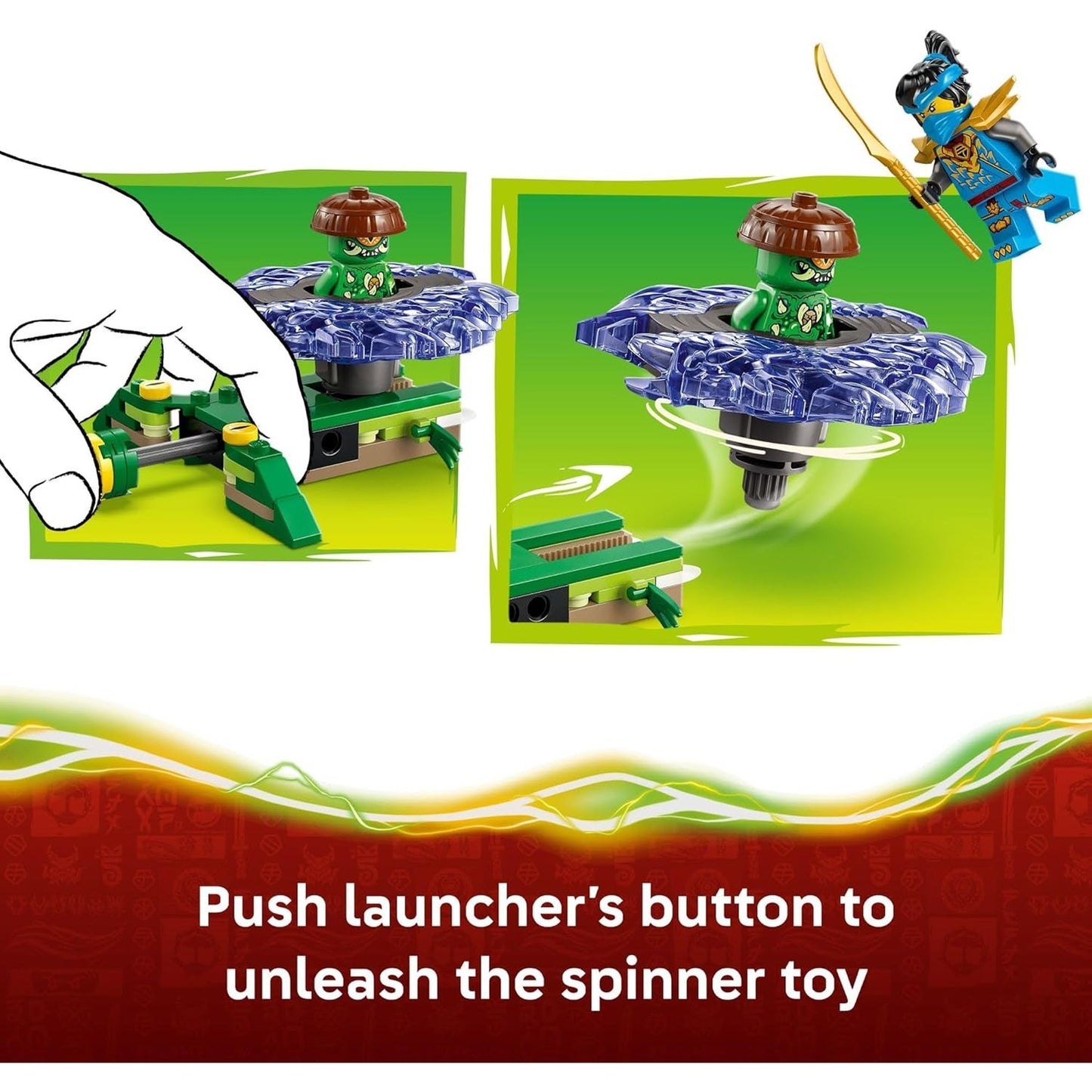 LEGO Nya vs. Mutation Monster Spinner (71849) by LEGO