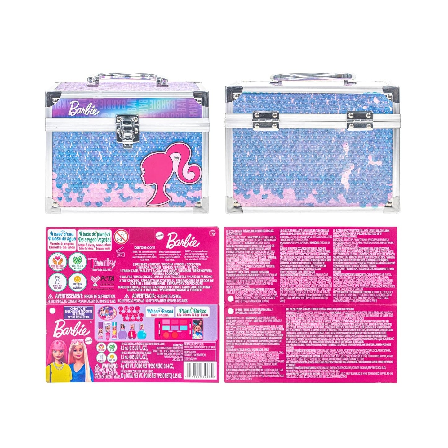 Townley Barbie Train Case Makeup Set by Townley Girl