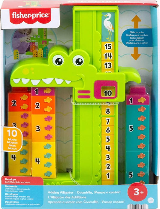 Fisher-Price Preschool Learning Toy Adding Alligator Counting Activity