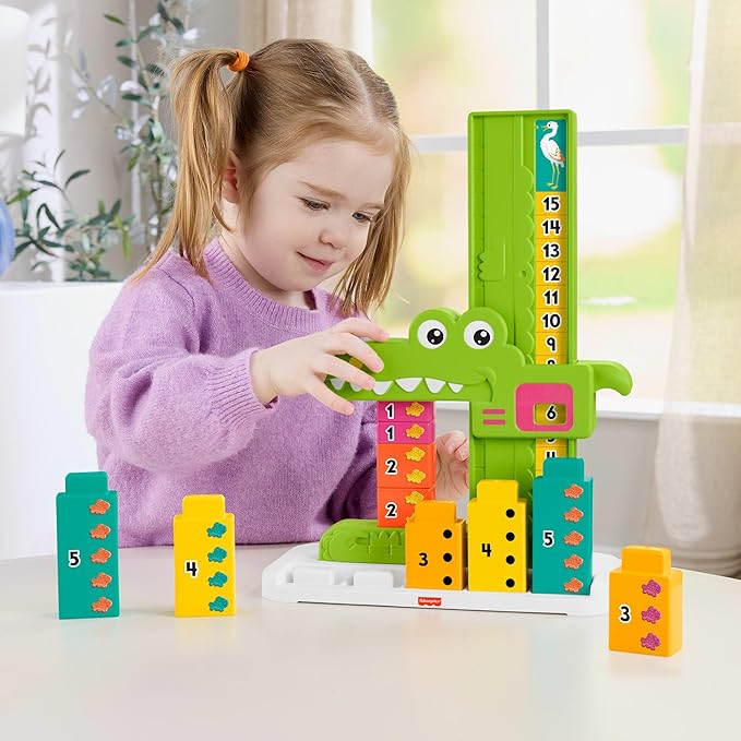 Fisher-Price Preschool Learning Toy Adding Alligator Counting Activity