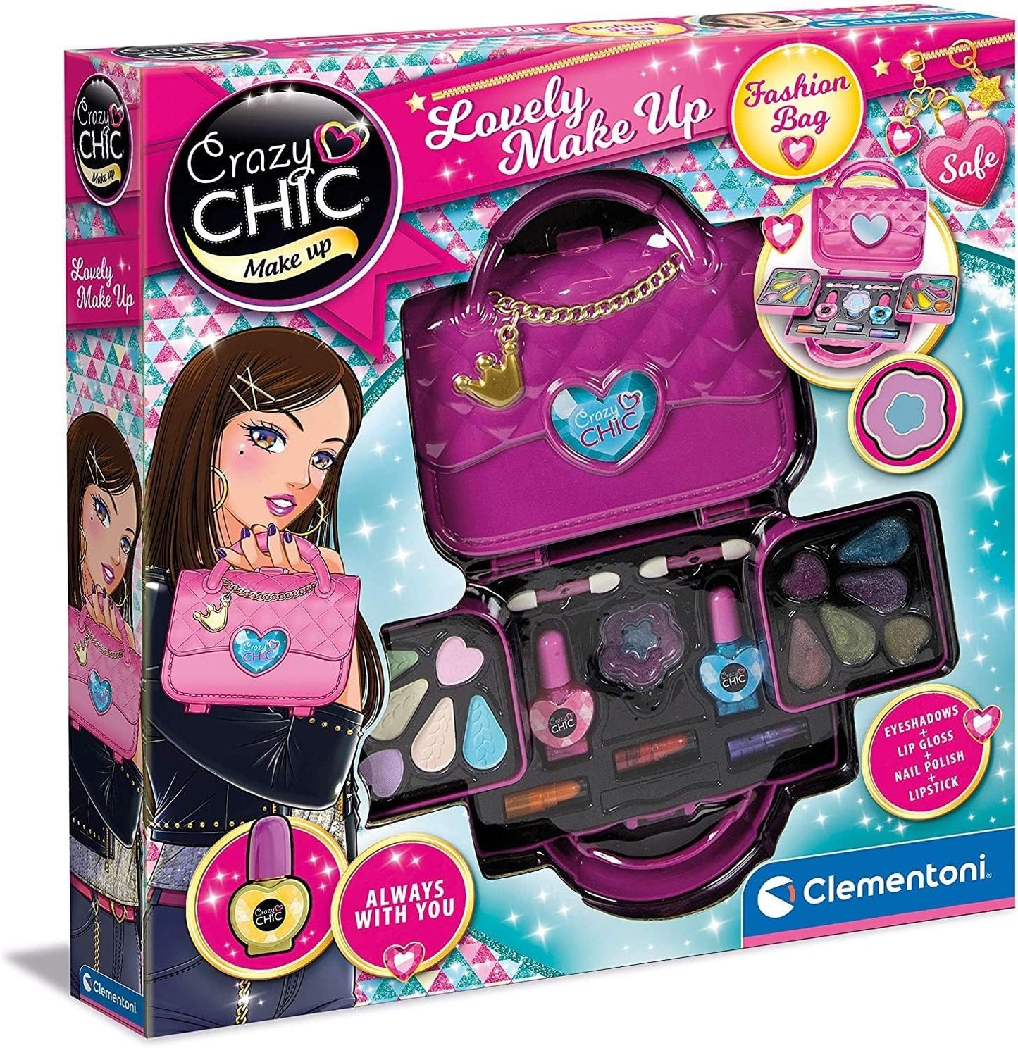 Clementoni Crazy Chic Lovely Makeup Bag by Clementoni