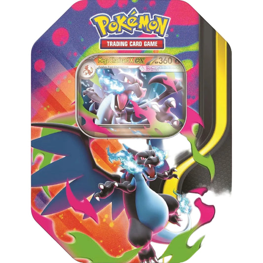 Pokémon TCG: Spring 2026 EX Tin Assortment (Mega Charizard) by The Pokémon Company