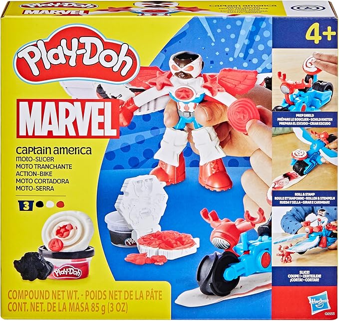 Play-Doh Marvel Captain America Moto-Slicer Playset