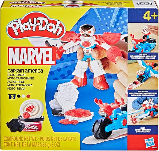 Play-Doh Marvel Captain America Moto-Slicer Playset