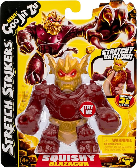 Heroes of Goo Jit Zu Stretch Strikers Hero Pack, Blazagon Stretchy Action Figure
