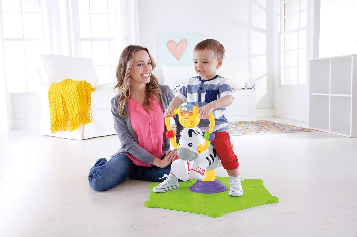 Fisher-Price Go Baby Go! Bounce & Spin Zebra