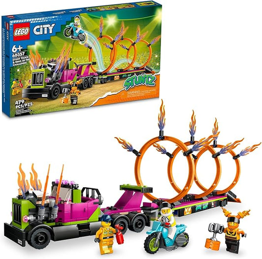 LEGO City Stunt Truck and Ring Of Fire Challenge (60357)